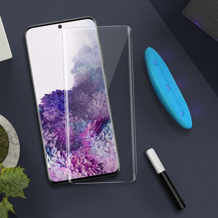 Produktbild Avizar Glas mit Flüssigkleber und UV-Licht (1 Stk., Samsung Galaxy S20)