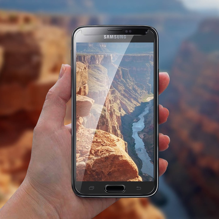 Produktbild Avizar Kristallklare Folie, Glas-Displayschutz (1 Stück, Samsung Galaxy S5 Neo)
