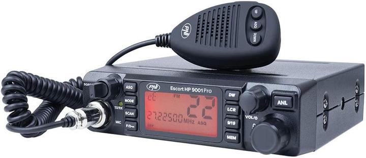 Actual product image PNI CB radio Escort HP 9001 PRO ASQ adjustable, AM-FM, 12V/24V, 4W, Scan, Dual Watch, ANL, more