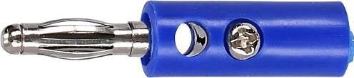 Actual product image EGB Banana plug 4 mm blue