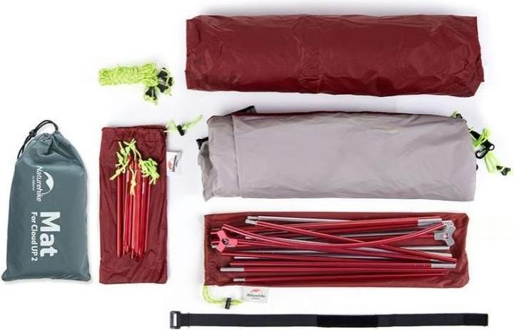 Productafbeelding Naturehike NH17T001T Cloud Up 2 Tent voor 2 personenGrijs (Luifel, 1.80 kg, 2 personen)