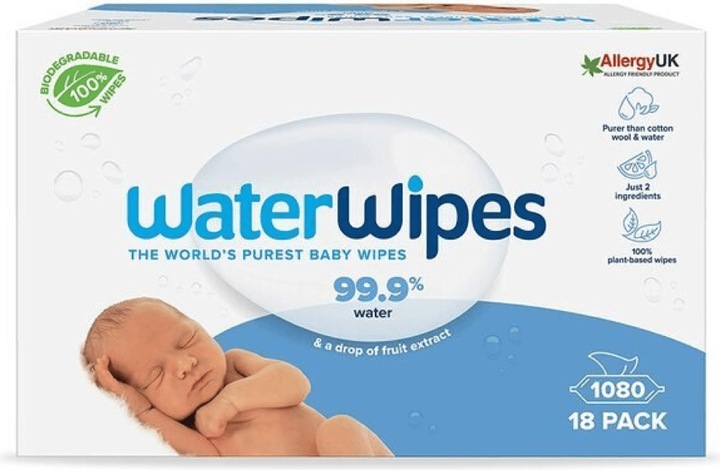 WaterWipes Feuchttücher für Babys (1080 Stück)