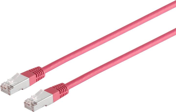 InLine Cavo Patch Lan Cat.5e SF/UTP - 5 Metri, Rosa, Schermato, 100% Rame - Confezione Blister - 2
