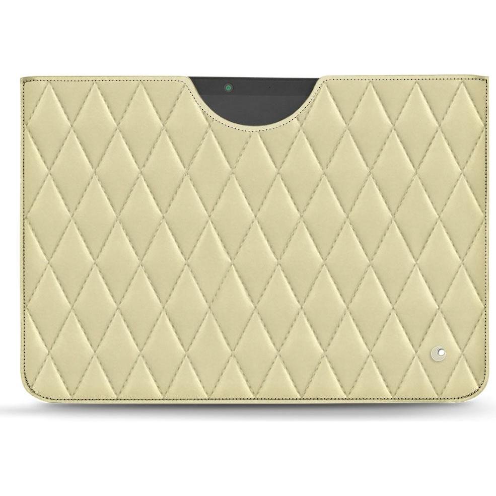 Noreve Lederschutzhülle (Microsoft Surface Pro X), Tablet Hülle, Beige