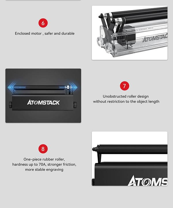 Produktbild Atomstack R3 Pro Laser-Rotationswalze