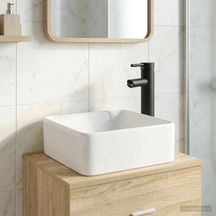 Produktbild vidaXL Badezimmerwaschbecken (370 mm, 490 mm)