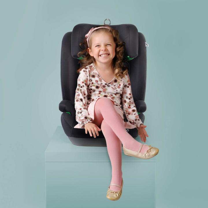 Produktbild BabyGo Safechild 2, grau (Kindersitzerhöhung, ECE R129/i-Size Norm)