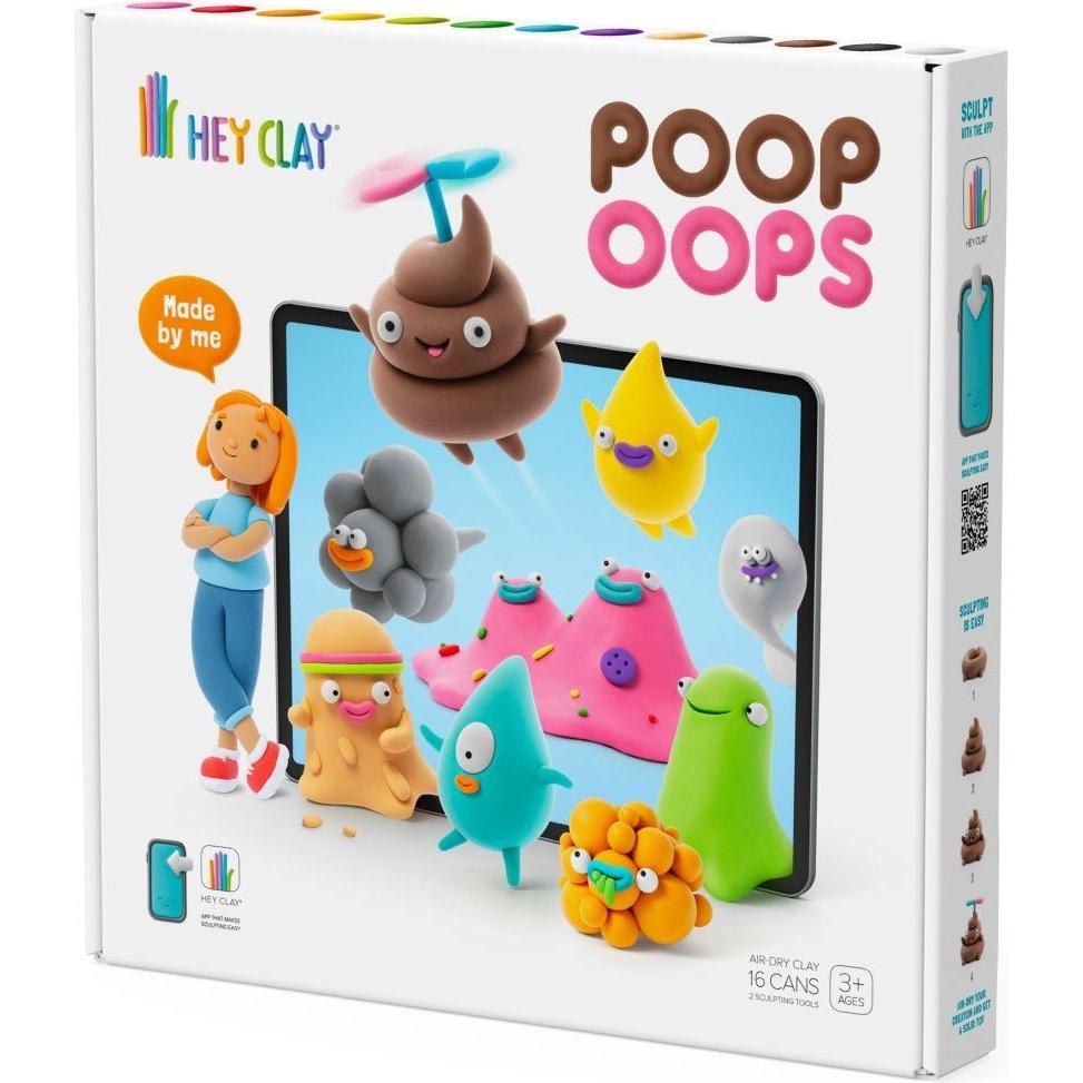 Tm Toys Hey Clay - Masa plastyczna POOP OOPS + akcesoria HCL16177