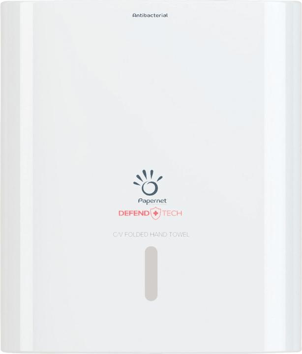 Papernet Distributeur antibactérien d'essuie-mains pliés C/V avec technologie Defend Tech