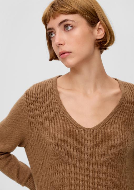Immagine prodotto s.Oliver Strickpullover Strickpullover mit V-Ausschnitt (38)