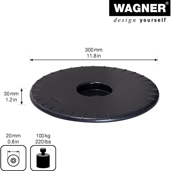 Produktbild Wagner System Rolluntersetzer ø 300 mm Ultraflat