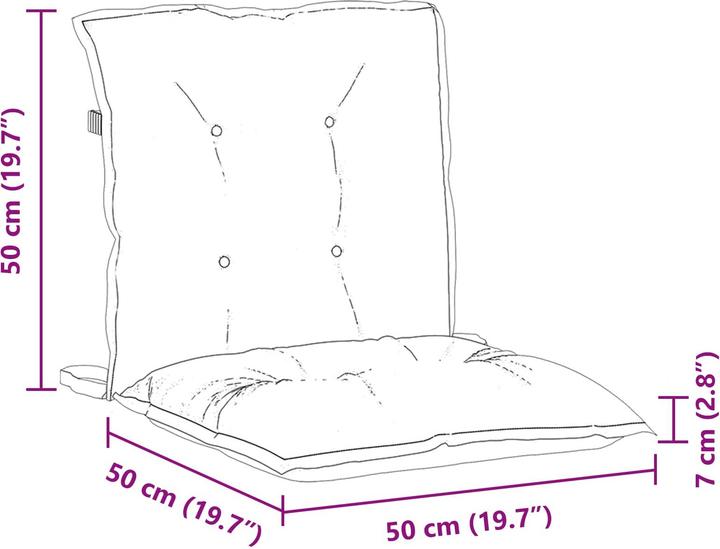 Produktbild vidaXL Gartenkissen (100 x 50 cm)