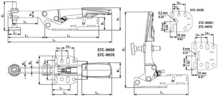 Produktbild Bessey Waagrechtspanner (35 mm)