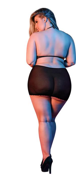 Produktbild Magic Silk Polka Dot Mesh Halter & Skirt Set (XXL)