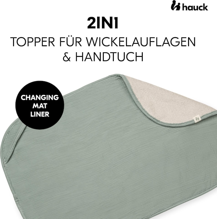 Actual product image Hauck Changing Mat Liner Sage
