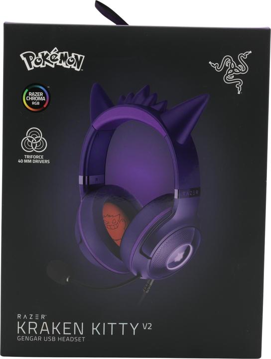 Image du produit Razer Kraken Kitty V2 - Pokémon Gengar Ed. (Filaire)