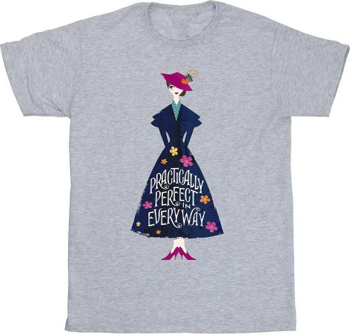 Produktbild Mary Poppins Practically Perfect In Every Way TShirt Mädchen (128)