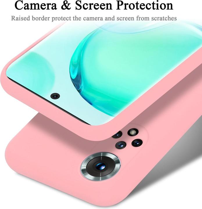 Actual product image Cadorabo Bumper Case for Honor 50 / Huawei NOVA 9 TPU Liquid Silicone Cover for Honor 50 / Huawei NOVA 9 (Huawei Nova 9, LG K50)