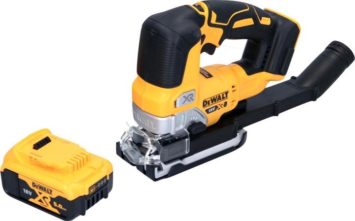 Actual product image DeWalt DCS 334 N Battery pendulum action jigsaw 18 V Brushless + 1x battery 5.0 Ah - without charger