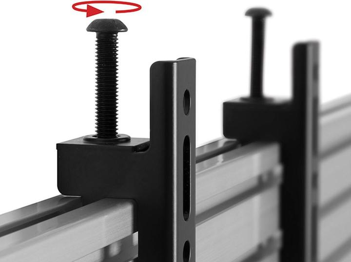 Actual product image b-tech BT8390-VESA200F - Flat Panel Display Mounting Arm - Black - 70 kg - Rail - 119.4