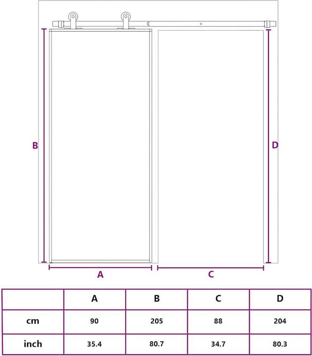 Image du produit vidaXL Schiebetür