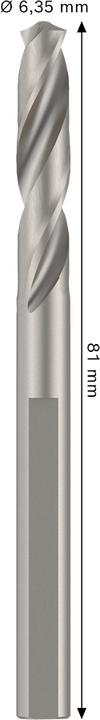 Actual product image Hawera Zentrierbohrer für Standard Adapter, HSS, 6,35x81 mm (6.35 millimetres)