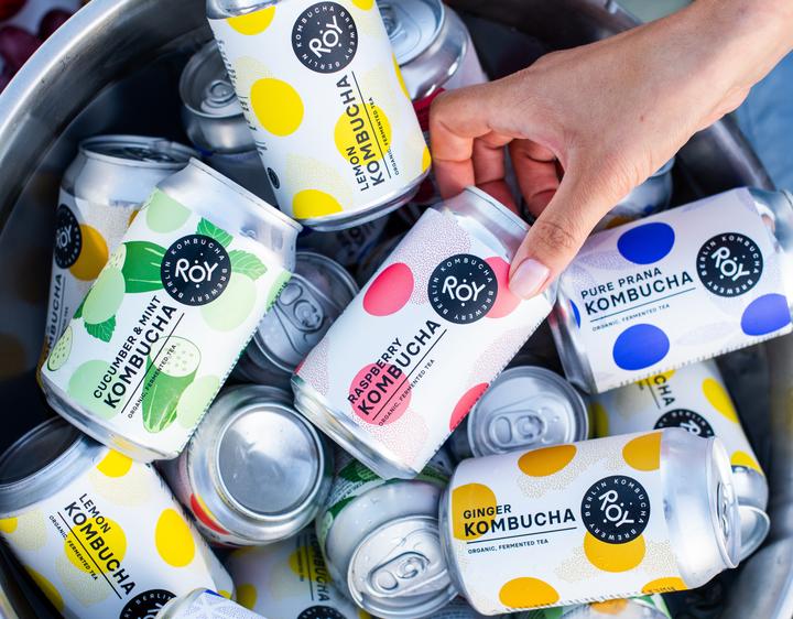 Actual product image Roy Kombucha Ginger (24 x 33 cl)