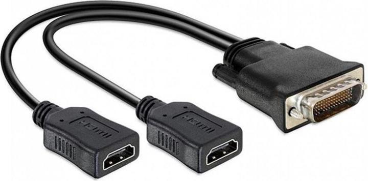 Delock DMS-59 zu 2 x (HDMI, 25 cm)