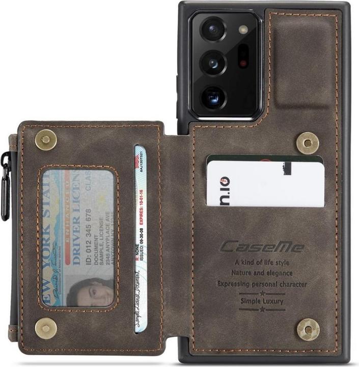 Productafbeelding Caseme Samsung Galaxy Note20 Ultra Lederen Hoesje Kaarthoesje (Samsung Galaxy Note 20 Ultra)