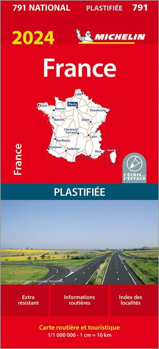 Image du produit Michelin France 2024 (plastifié)