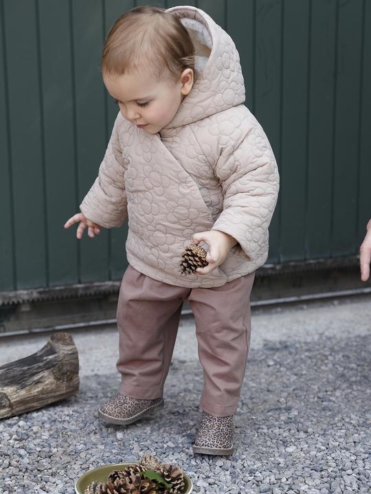 Produktbild Vertbaudet Baby Steppjacke mit Blumensteppung und Kunstfellfutter (98)