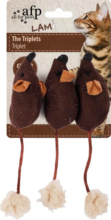 Immagine prodotto All for Paws Le tre gemelle (Giocattolo tiragraffi per gatti)