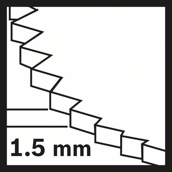 Actual product image Bosch Professional Zubehör BIM-TiN segment saw blade ACZ 85 EIB, Multi Material, 85 mm, pack of 10