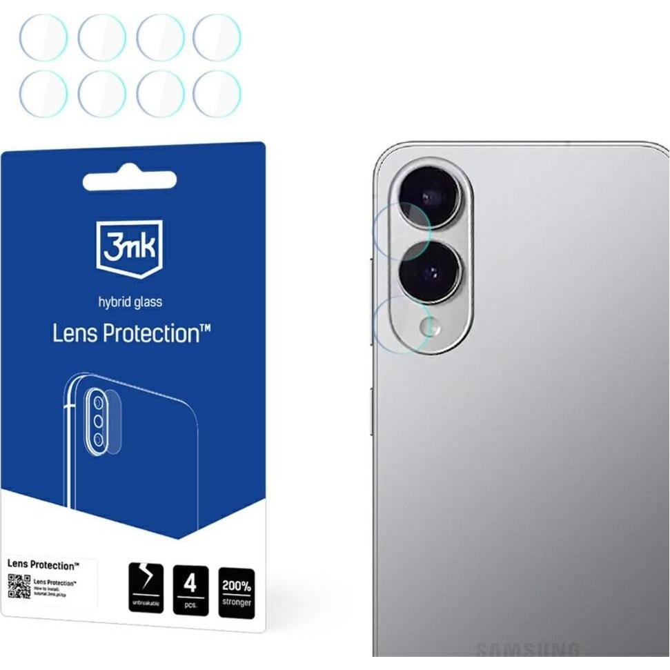 3MK Ochrona na obiektyw aparatu Lens Protect do Samsung Galaxy S25 Edge 4szt (4 pz., Samsung Galaxy S25 Edge), Pellicola protettiva smartphone