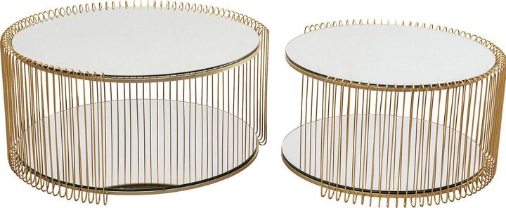 Actual product image Kare Design Couchtisch Wire Double Brass (2/Set)