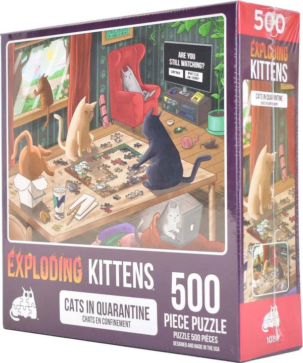 Actual product image Asmodée Explodierendes Kätzchen-Puzzle, 500 Teile. (500 pieces)