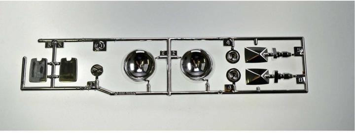 Actual product image Tamiya q-parts mirror chrome monster beetle