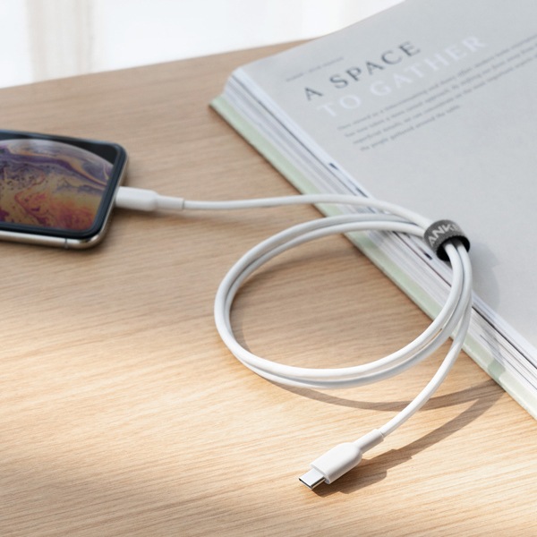 Produktbild Anker A8613G21 PowerLine Select Kabel USB-C / Lightning white (1.83 m)