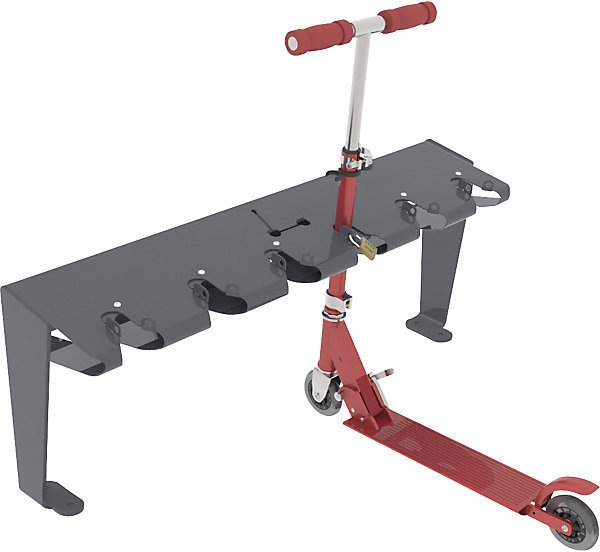Image du produit SPL Range-cycles, pour ancrage au sol, gris.