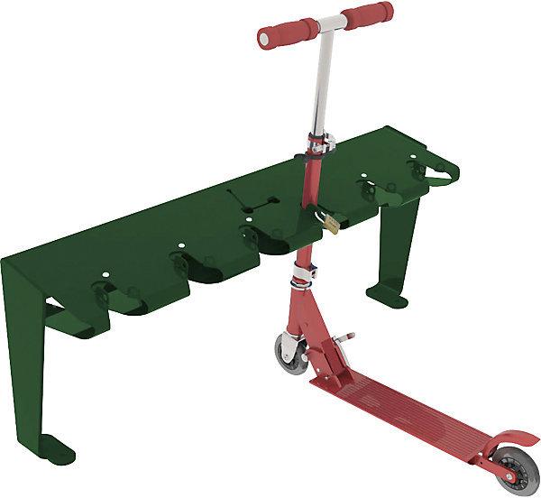 Image du produit SPL Range-cycles, pour ancrage au sol, vert mousse.