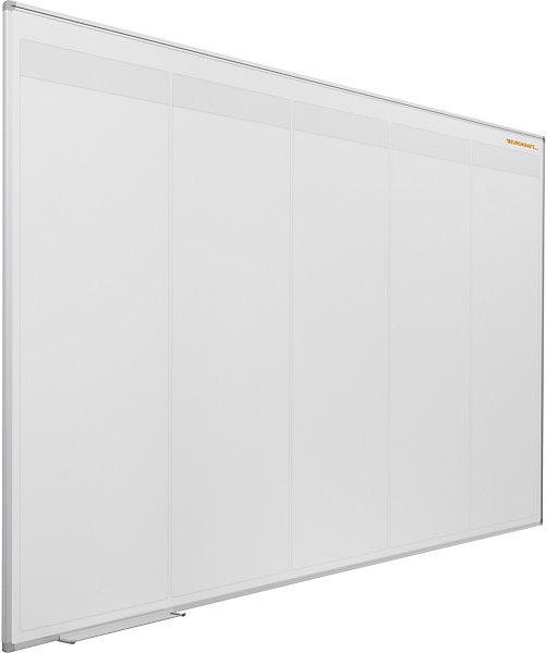 Immagine prodotto eurokraft basic Lavagna task per Scrum e Kanban, con 5 canali, largh. x alt. 2000 x 1200 mm.