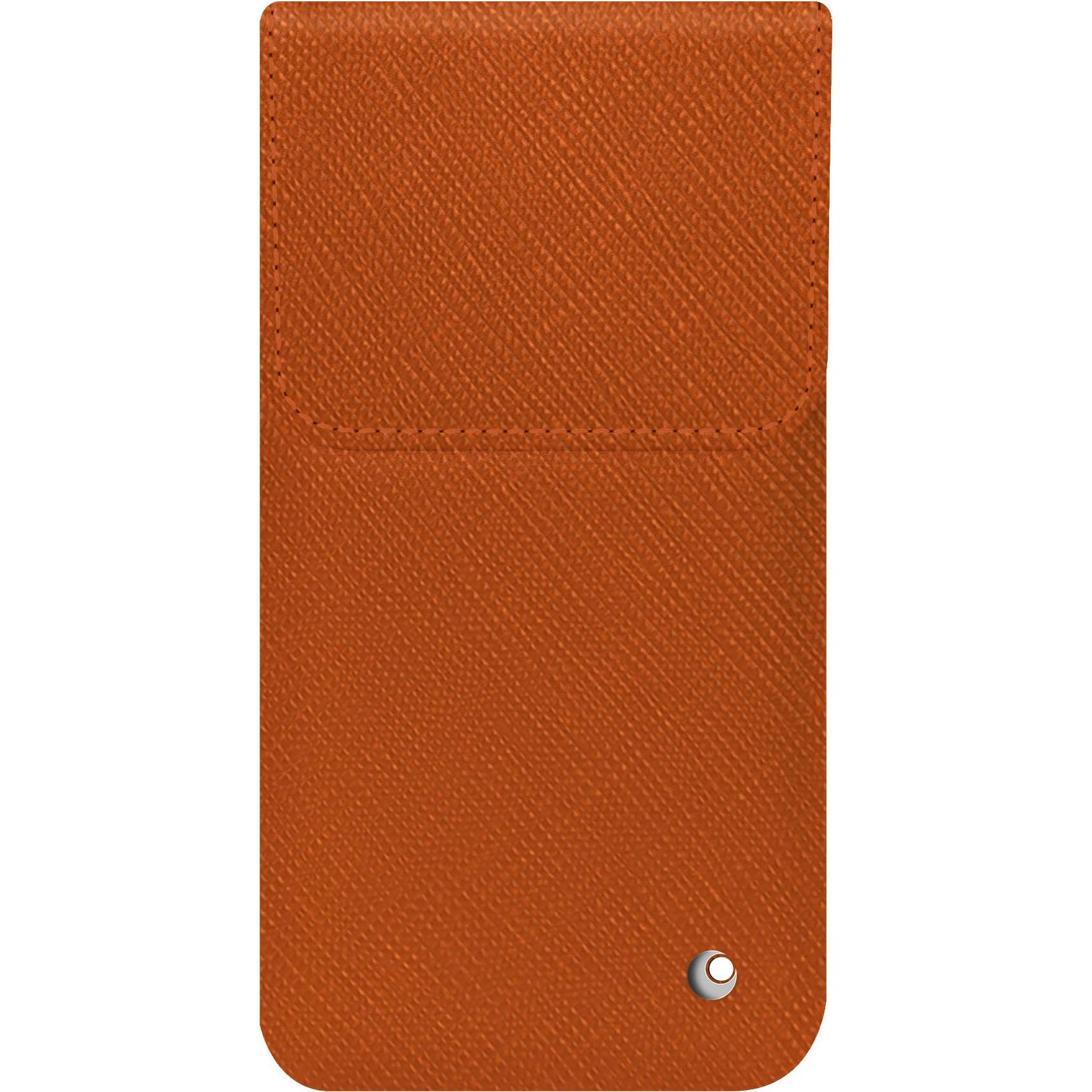 Noreve Lederschutzhülle (Apple iPhone 16 Pro), Smartphone Hülle, Orange