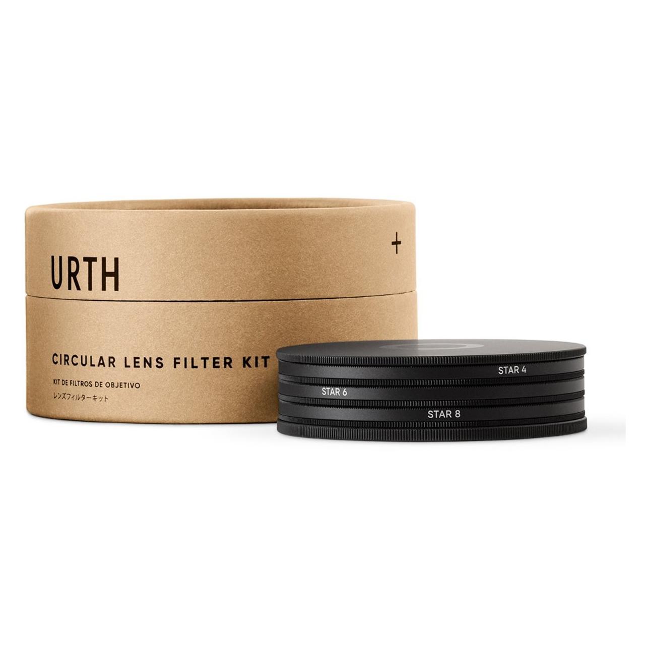 Urth 77mm Star 4 Point, 6 Point, 8 Point Lens Filter Kit (77 mm, Effekt Filter), Objektivfilter, Transparent
