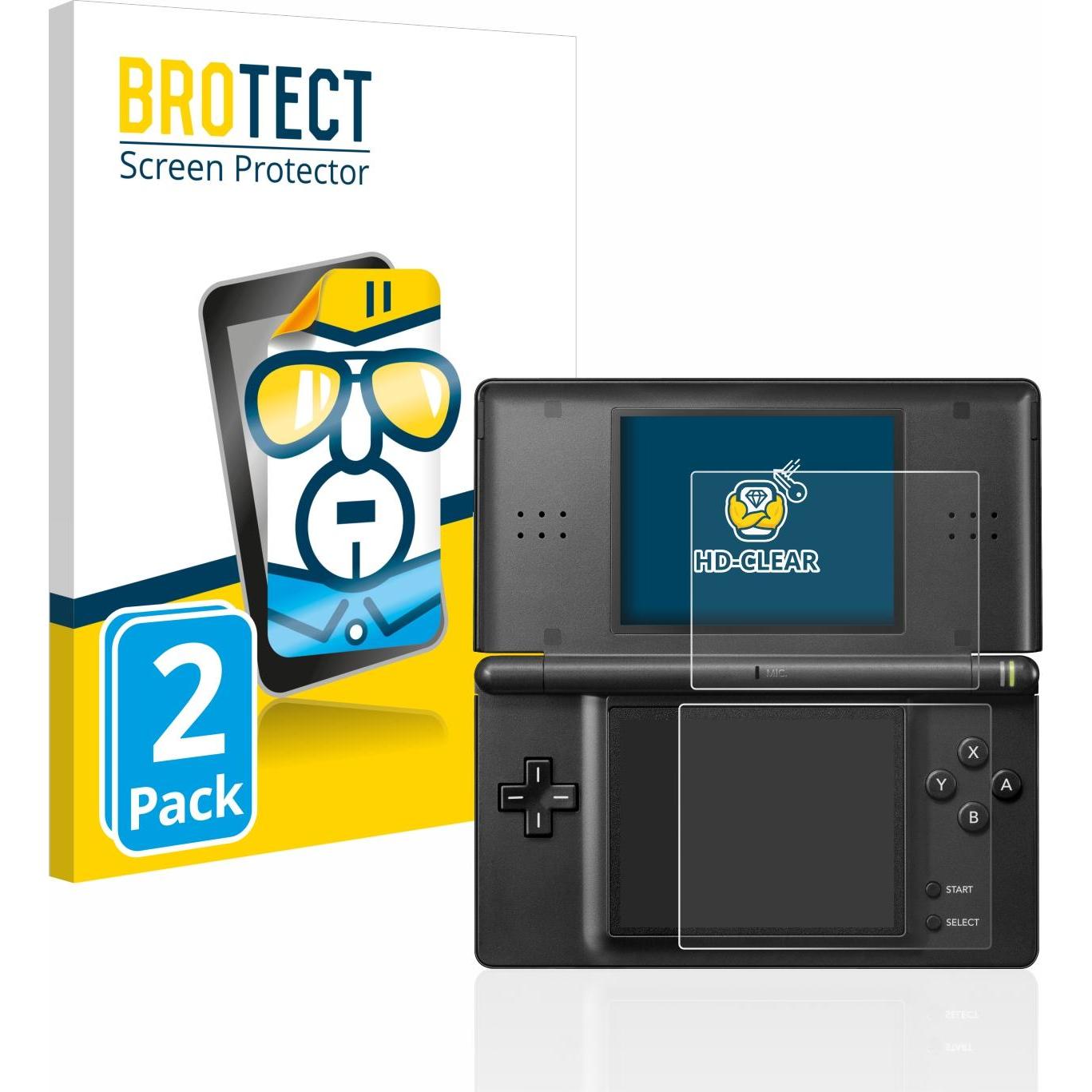 BROTECT Schutzfolie Displayschutz Klar (DSi XL), Weiteres Gaming Zubehör, Transparent