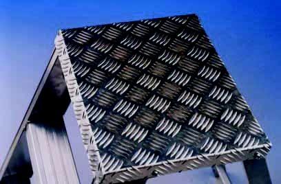 Actual product image Cimco Folding work platform with 3 steps, height 0.69m, width 0.54m (Folding step, 69 cm)