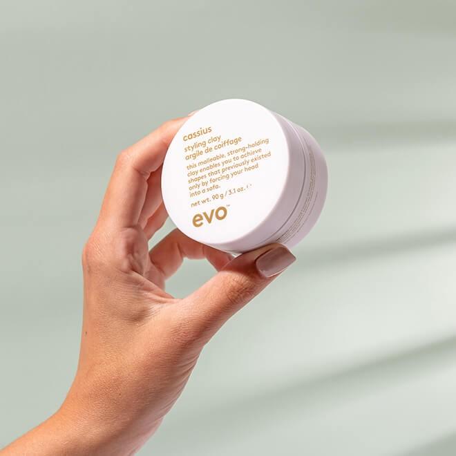 Immagine prodotto Evo Cassius Styling Clay - Adds Texture with Long Lasting Style (Cera per capelli, Crema per capelli, Pasta per capelli, 100 ml)