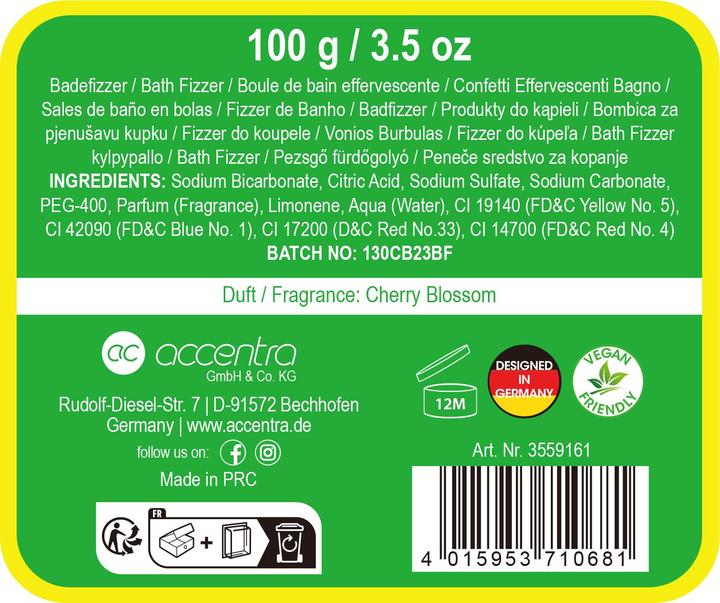 Produktbild Accentra Badebombe HELLO SPRING in Wichtelform (Badekugeln, 100 g)