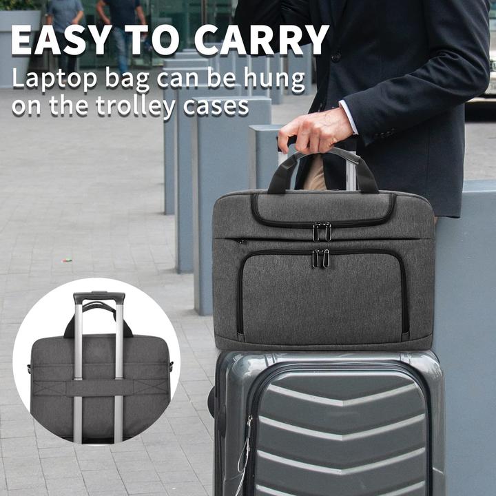Immagine prodotto Bertasche Borsa per computer portatile da 17-17,3 pollici (grigio scuro) (17.30")