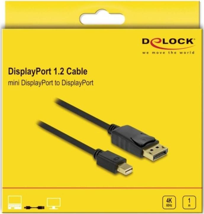 Produktbild Delock Mini DisplayPort — DisplayPort (1 m, DisplayPort, 1.2)