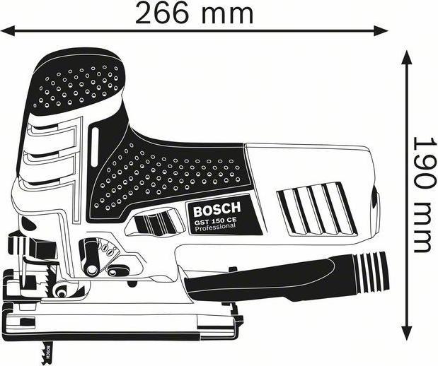 Produktbild Bosch Professional Stichsäge GST 150 CE, im Handwerkerkoffer